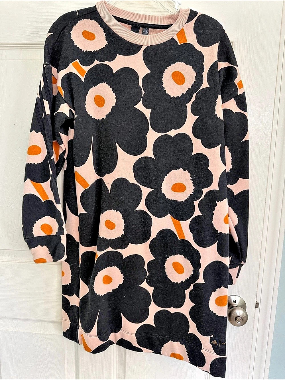 adidas x Marimekko Floral Sweatshirt Black & Pink Medium